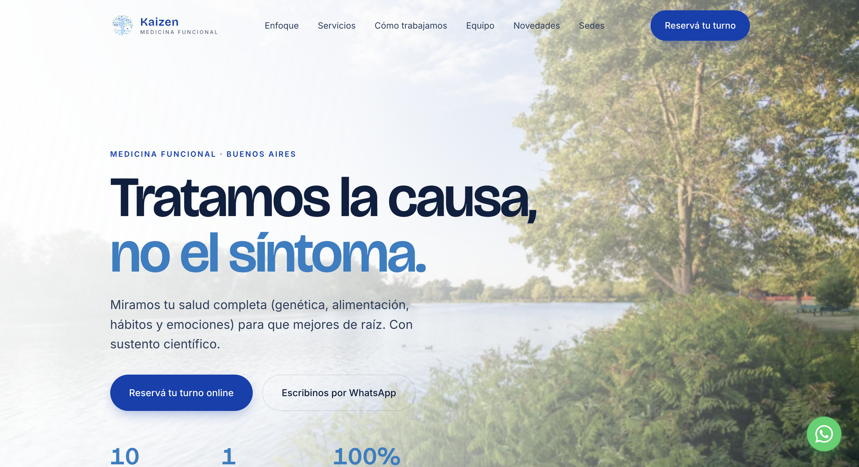Web de Kaizen, centro de medicina funcional en Buenos Aires